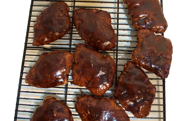 Chocolate Glazed Mostaccioli Cookies