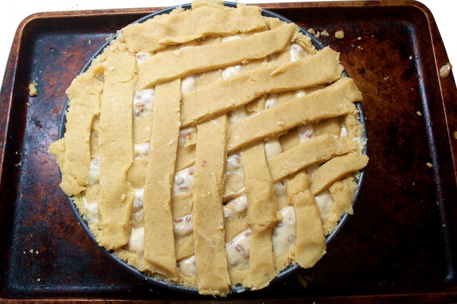 Pastiera About to Go Into the Oven