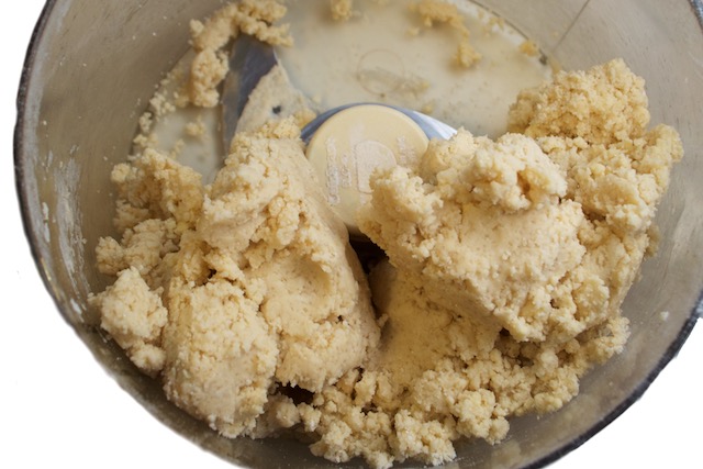 Rough Dough in Food Processor for Raspberry Tart Recipe