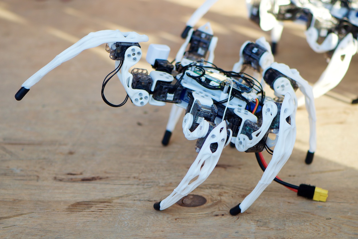 Crawling robot at World Maker Faire