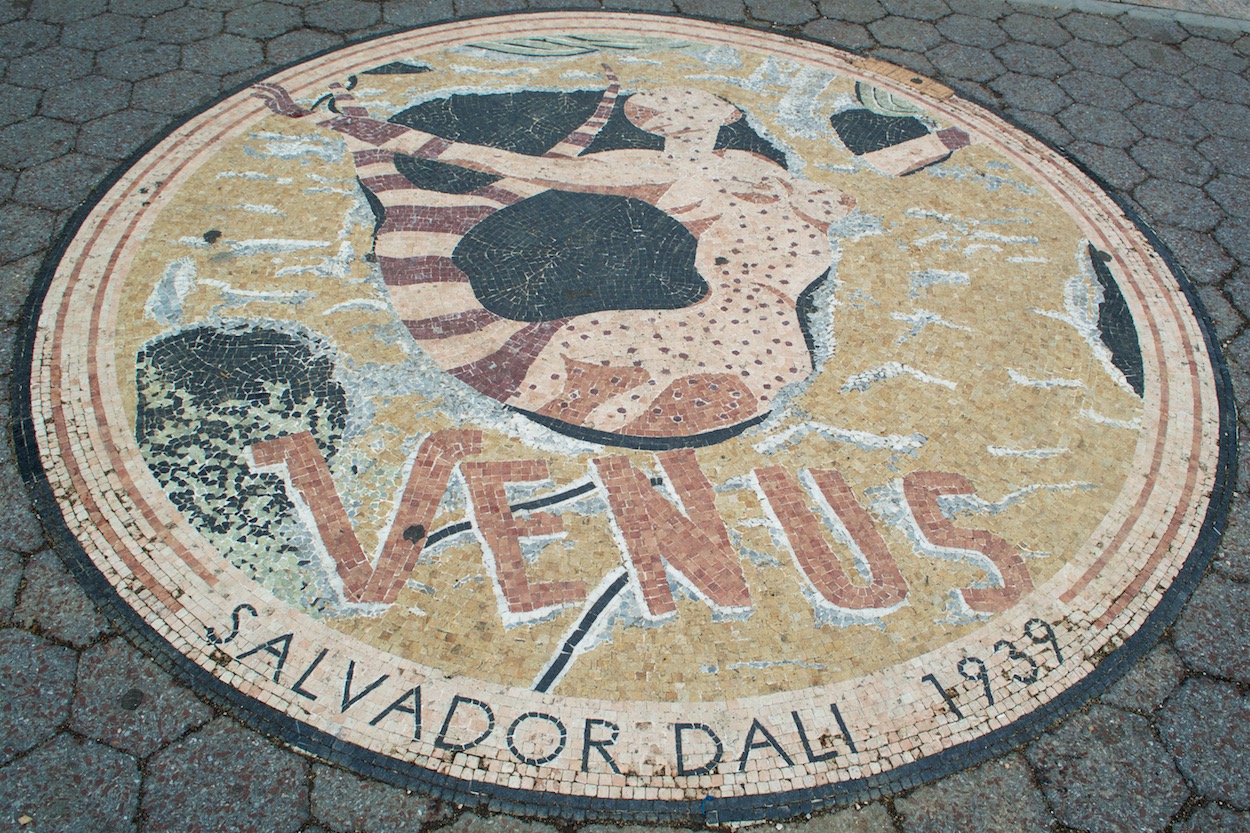 Venus by Salvadore Dali Mosaic in
                     Flushing Meadows Park