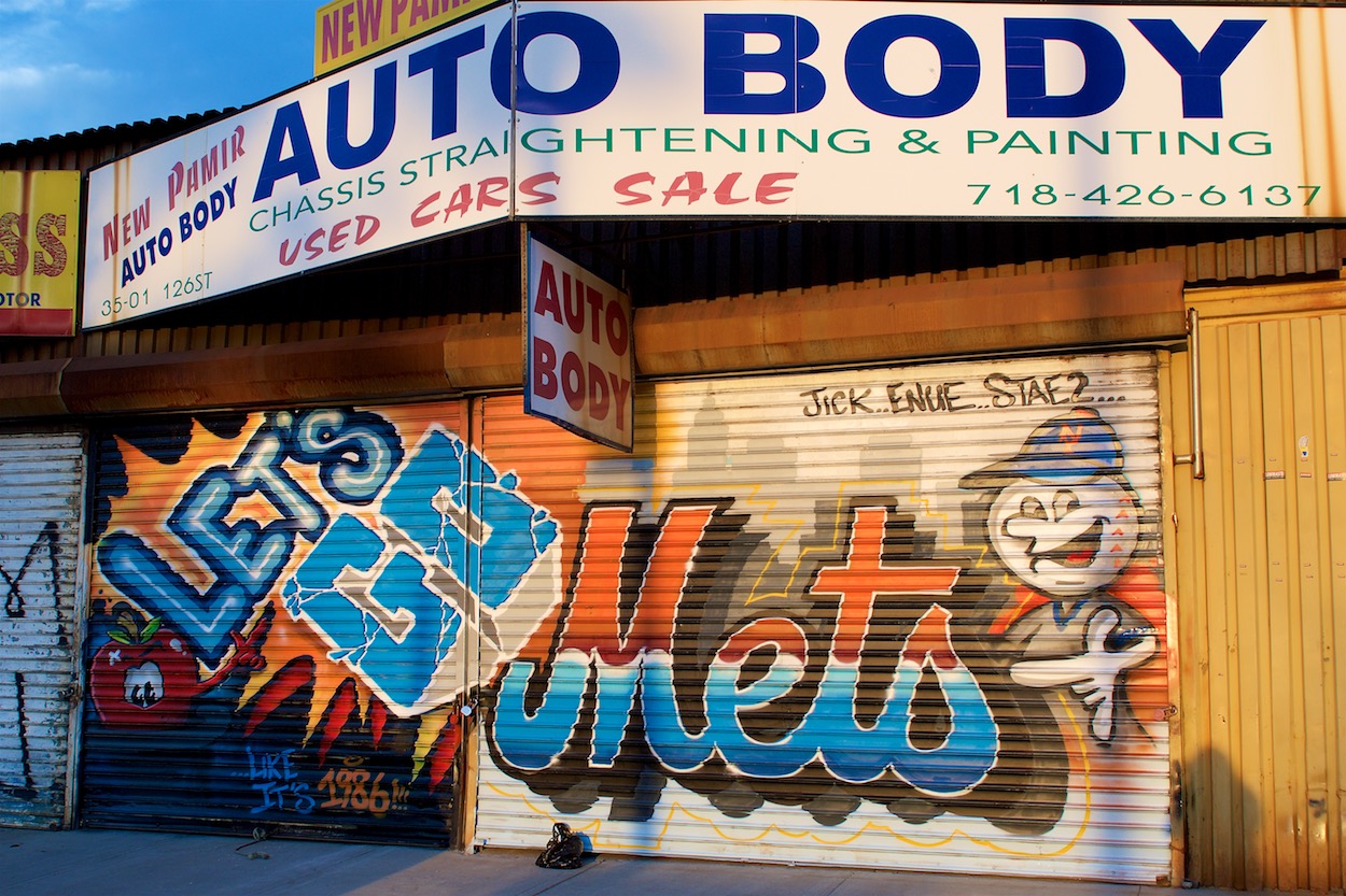 Mets World Series Murals Outside
                     Citi Field in Willet's Point, Queens