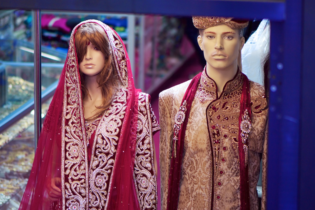 Mannequins at the Diwali Festival in
                     Jackson Heights, Queens