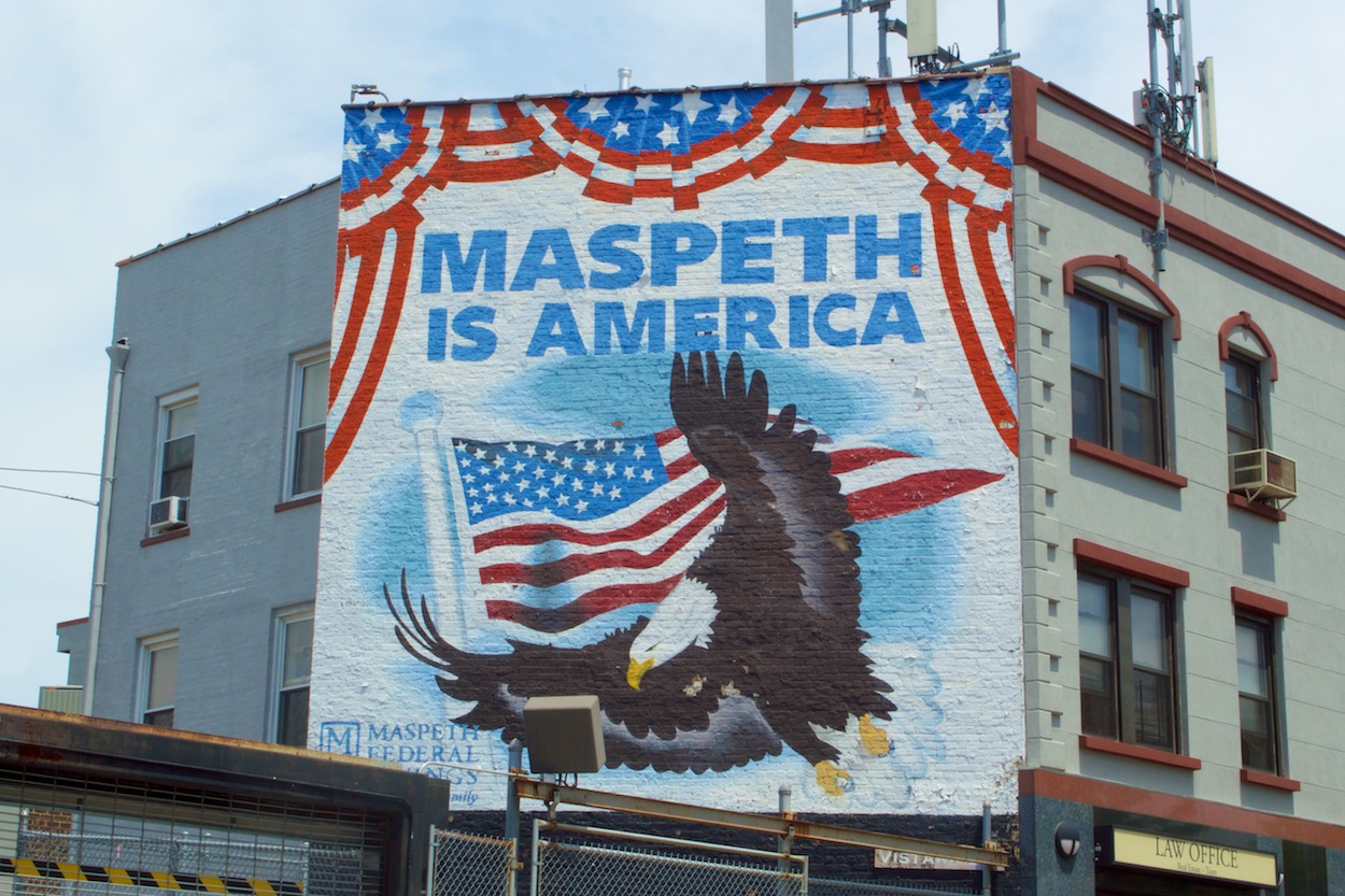Maspeth is America sign
