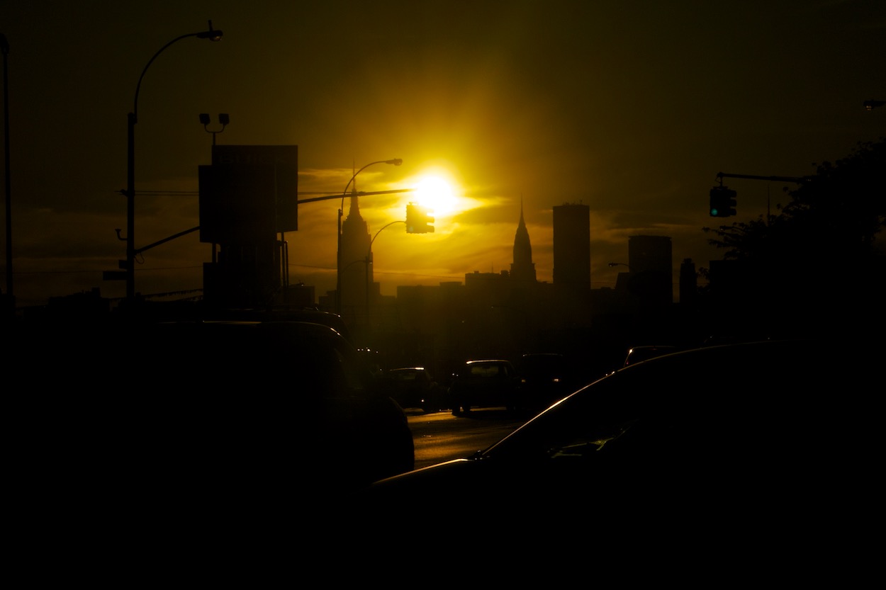 Sunset on Northern Boulevard