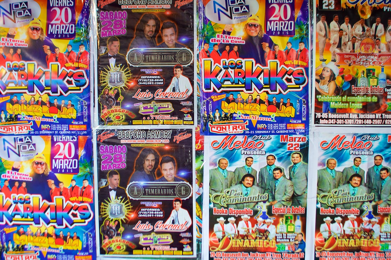 Music Posters Along Roosevelt Avenue