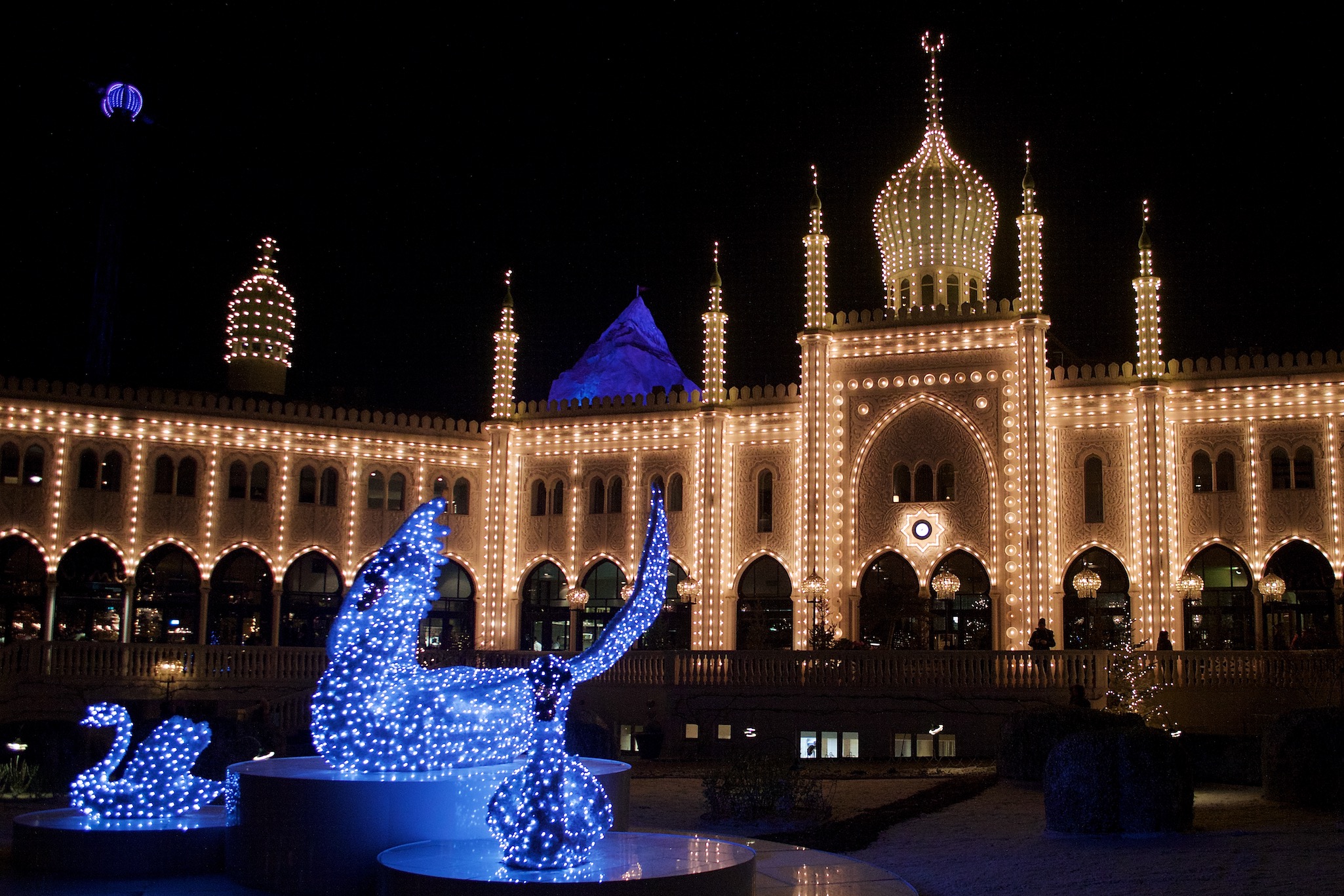 Tivoli Gardens in Copenhagen Denmark