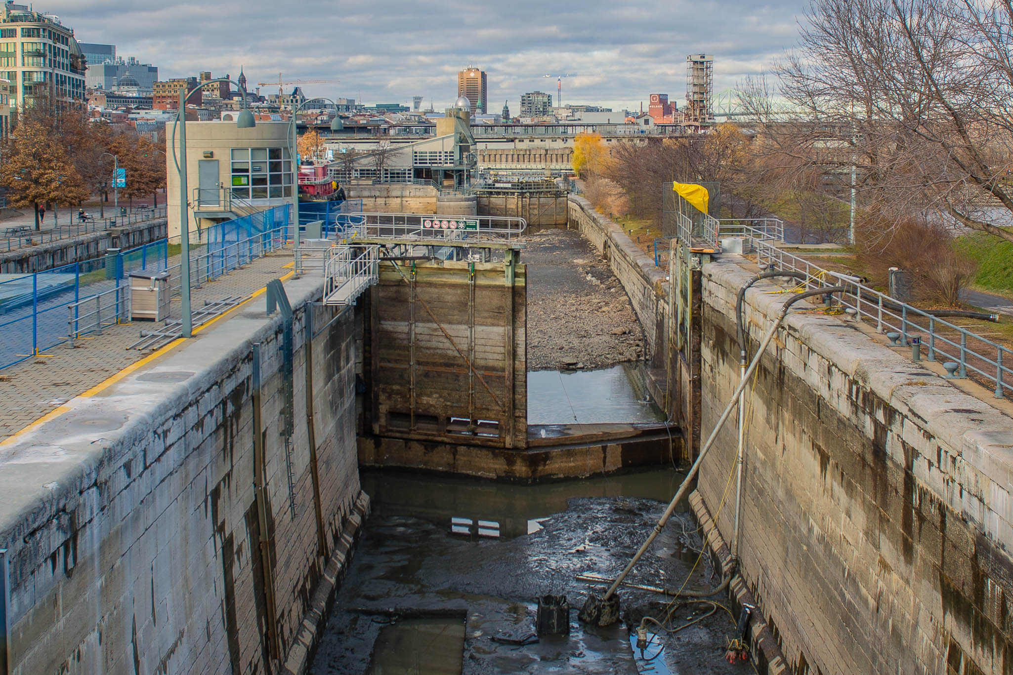 Along the Lachine Canal in Montreal, Canada