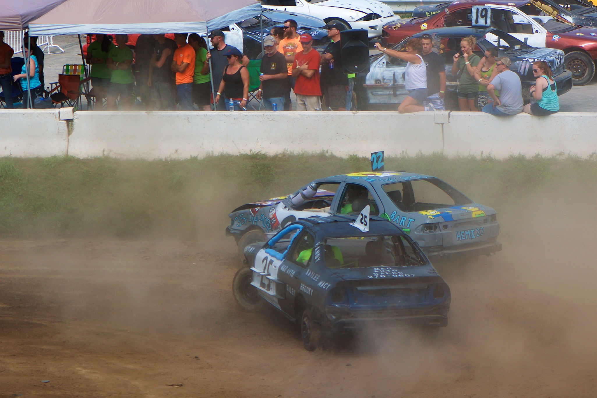 Demolition Derby at the New York State Fair in Syracuse, New York
