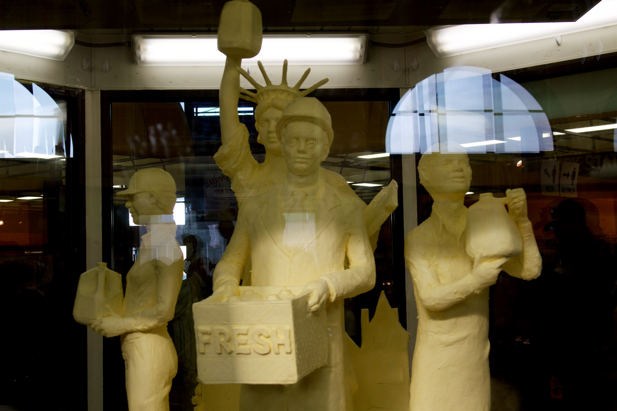 Butter Sculpture at the New York State Fair in Syracuse, New York