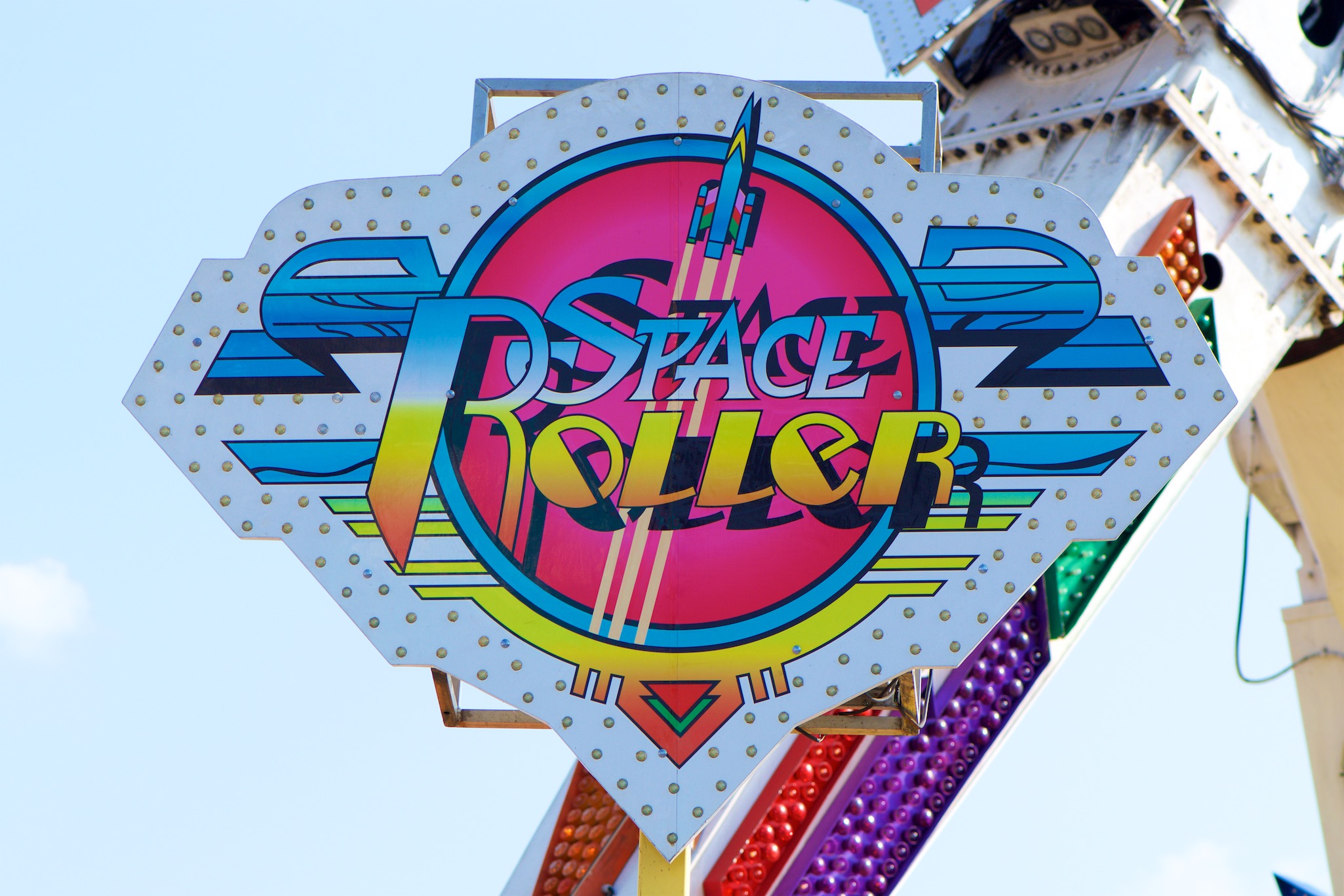 Space Roller Ride at the New York State Fair in Syracuse, New York